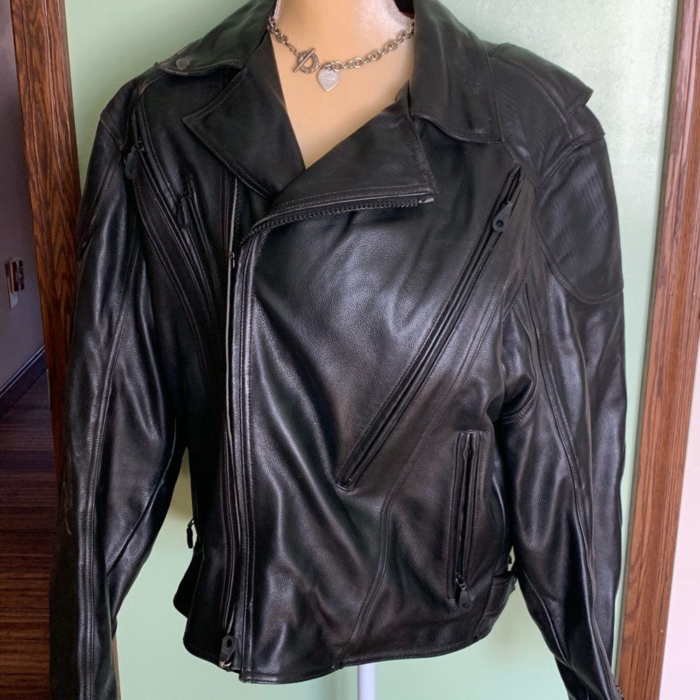 Mens Size L Harley Davidson Leather FXRG motorcycle Jacket